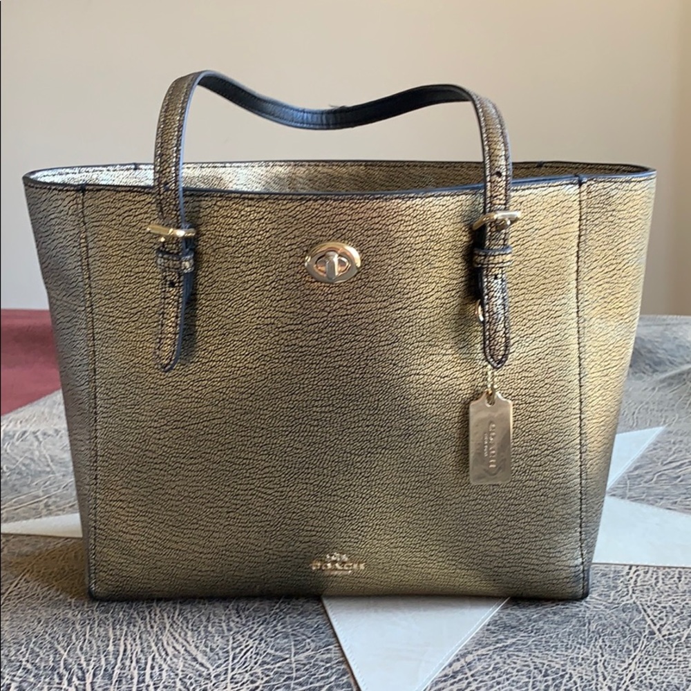 Coach Gold Shoulder Bag